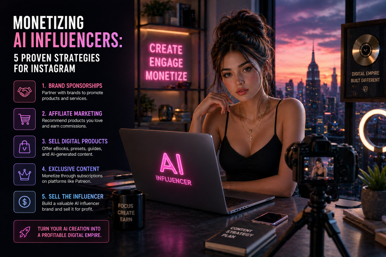 AI influencer monetization